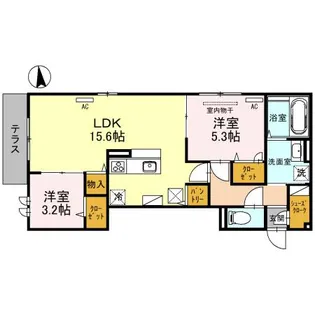 クラシスト杭全【1階】の間取り