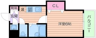 アパルト松崎【8階】の間取り