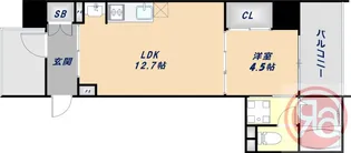 ブリリアントコートクラージュ【2階】の間取り