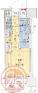 プレサンスドームシティ【7階】の間取り