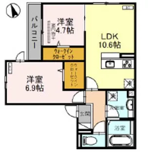 Brillante【3階】の間取り