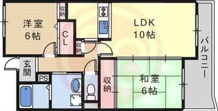 コーポYM21【4階】の間取り