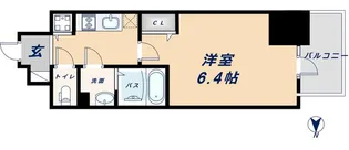 ララプレイス難波シエール【1503号室】の間取り