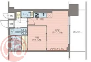 プレジオ弁天町【8階】の間取り