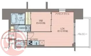 プレジオ弁天町【6階】の間取り