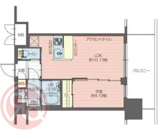 プレジオ弁天町【12階】の間取り