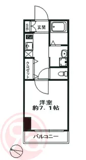スワンズ難波パークビュー【2階】の間取り