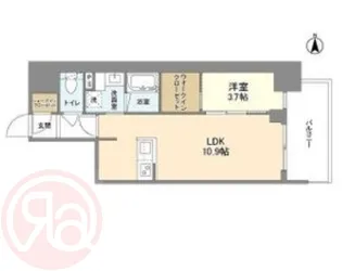 RJRプレシア南堀江【3階】の間取り