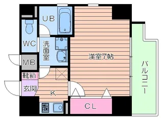 クレイドル四天王寺【6階】の間取り