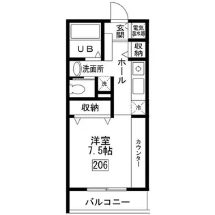 YG北畠ハウス【2階】の間取り