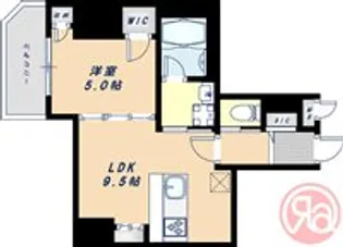 La CASA上汐【11階】の間取り