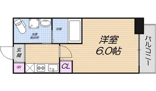 グランパシフィック北畠【7階】の間取り