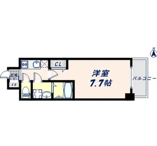 エスライズ天王寺EAST【5階】の間取り