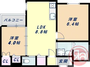 ラパンMK【2階】の間取り