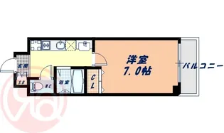 パークハウスナンバ【1階】の間取り