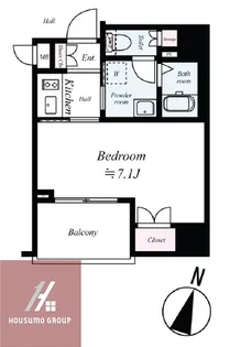 アスヴェル江戸堀【12階】の間取り
