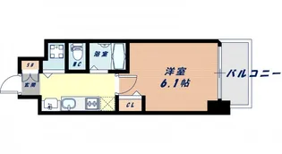 プレサンス阿波座ステーションフロント【4階】の間取り