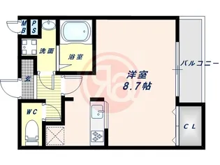 フジパレス駒川中野【2階】の間取り