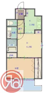 ラグレース福島【5階】の間取り