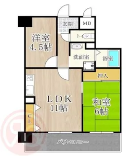 グレース大阪港【3階】の間取り