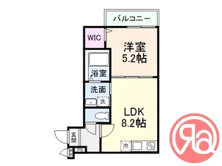 フジパレス帝塚山Ⅱ番館 【1階】の間取り
