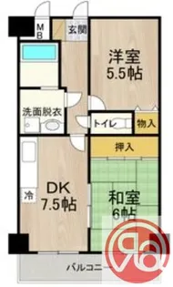 デイグラン長居公園【1階】の間取り