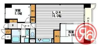 メロディーハイム法円坂【8階】の間取り