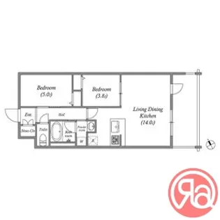 カウニス丸山通【2階】の間取り