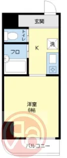 ハーバーメゾン弁天【4階】の間取り