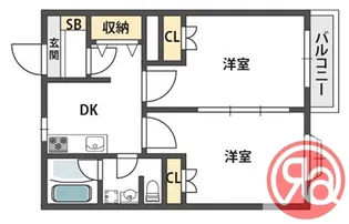 ハイツエルム【2階】の間取り