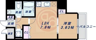 大阪プレステージアコモデーション【1111号室】の間取り