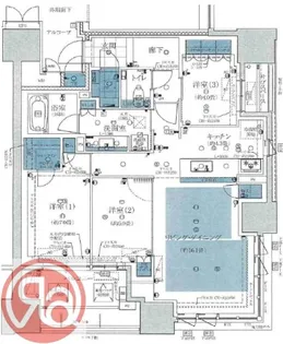 グランドメゾン北堀江レジデンス【18階】の間取り