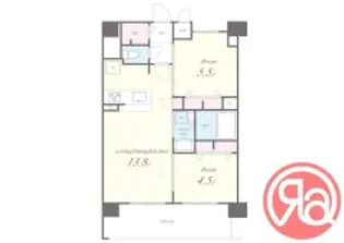 セイワパレス美章園駅前【8階】の間取り