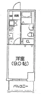 エスライズ四ツ橋【805号室】の間取り