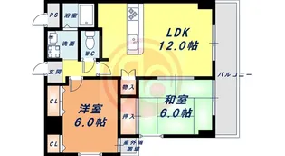 GATHERIA PACE【7階】の間取り