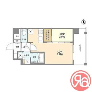 シャテーニュ上本町【7階】の間取り