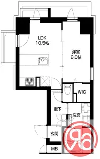 1LDKの間取り画像