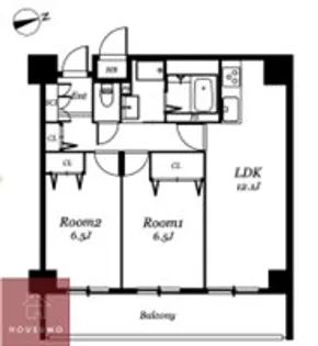 レジディア西天満【11階】の間取り