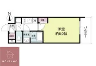 カーサレグラス城東セントラル【0602号室】の間取り