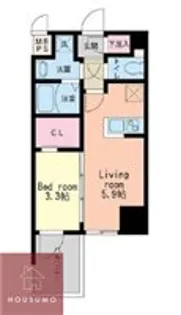 HS梅田EAST【0509号室】の間取り