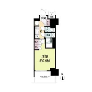 ルネフラッツ谷町四丁目【4階】の間取り