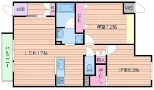 ブレスト我孫子町【3階】の間取り