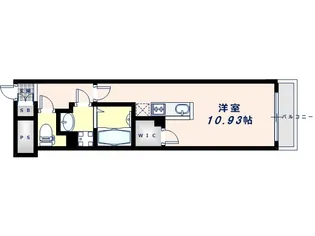アクアプレイス上本町【5階】の間取り