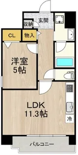 海老江サンライズ【4階】の間取り