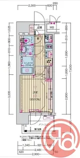 プレサンス桜川グロワール【2階】の間取り
