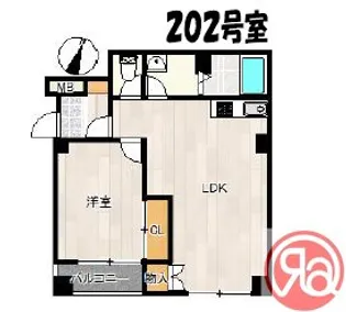 マンションSAWARABI【2階】の間取り