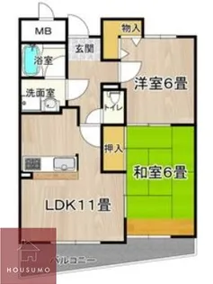 フレアコート京橋【505号室】の間取り