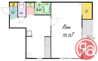 フローレ西田辺【3階】の間取り