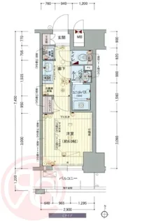 プレサンス福島ニューゲート【8階】の間取り