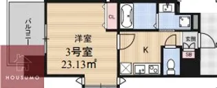 ALZA松ヶ枝Ⅱ【4階】の間取り